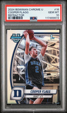 Load image into Gallery viewer, COOPER FLAGG - 2024 BOWMAN U #16 REFRACTOR - PSA 10