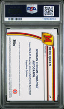 Load image into Gallery viewer, DERIK QUEEN - 2024 BOWMAN U CHROME SAPPHIRE #19 - PSA 9 /25