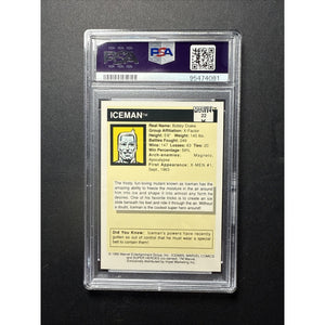 1990 Marvel Universe #22 ICE MAN PSA 10