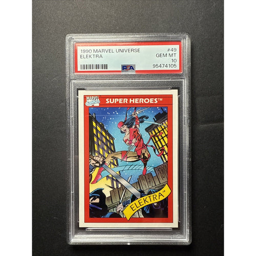 1990 Marvel Universe #49 ELECTRA PSA 10