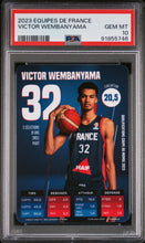 Load image into Gallery viewer, VICTOR WEMBANYAMA - 2023 SLAM DECK COLLECTION - PSA 10