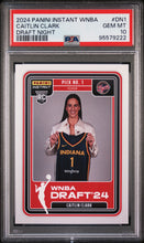 Load image into Gallery viewer, CAITLIN CLARK - 2024 PANINI INSTANT WNBA DRAFT NIGHT - PSA 10