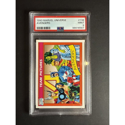 1990 Marvel Universe #138 Avengers PSA 9