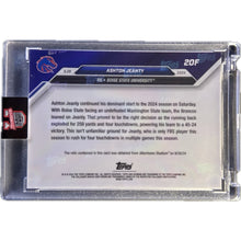 Load image into Gallery viewer, Ashton Jeanty 2024 Bowman U Now #20E Game Used Relic 1/1 Raiders!!!!!!!!!!!!!!