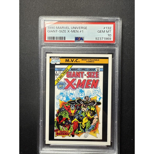 1990 Marvel Universe #132 GIANT SIZE X-MEN #1 PSA 10