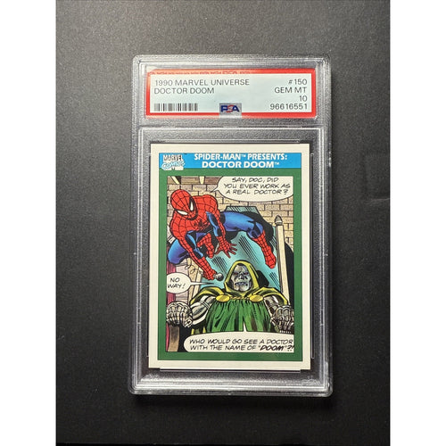 1990 Marvel Universe #150 SPIDER-MAN PRESENTS DOCTOR DOOM PSA 10