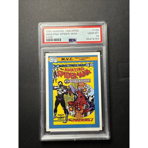1990 Marvel Universe #129 AMAZING SPIDER-MAN #129 PSA 10