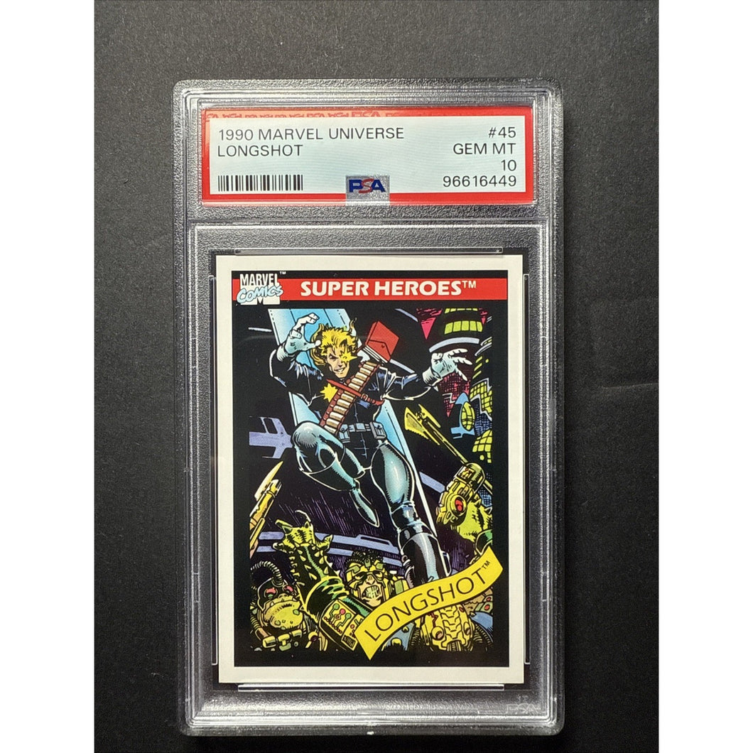 1990 Marvel Universe #45 LONGSHOT PSA 10
