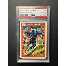 Load image into Gallery viewer, 1990 Marvel Universe #20 BLACK PANTHER PSA 10