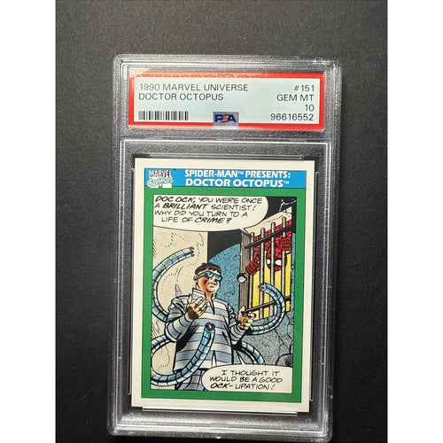 1990 Marvel Universe #151 SPIDER-MAN PRESENTS DOCTOR OCTOPUS PSA 10