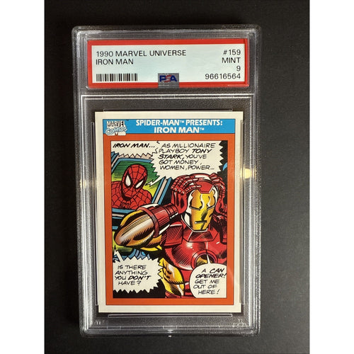 1990 Marvel Universe #159 Iron Man PSA 9